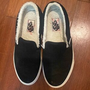 Black slip on vans